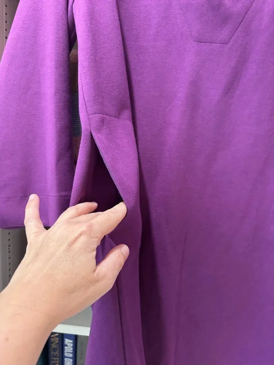 Tuckernuck Pomander Place Audrey Purple V Neck Mini Dress sz Small - Picture 9 of 11